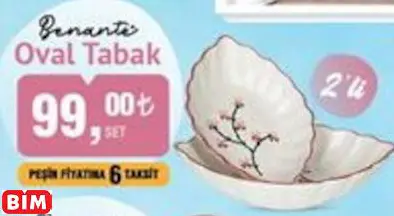 BENANTE OVAL TABAK